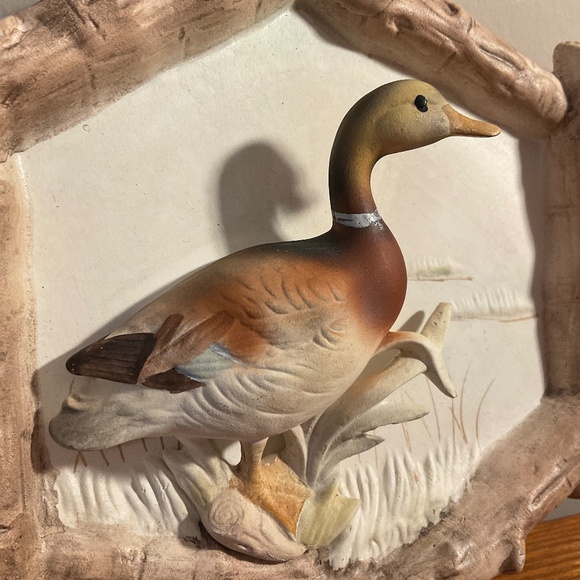 Vintage 3D Ceramic Mallard Duck Hand-painted Wall Hanging - Picture 5 of 13
